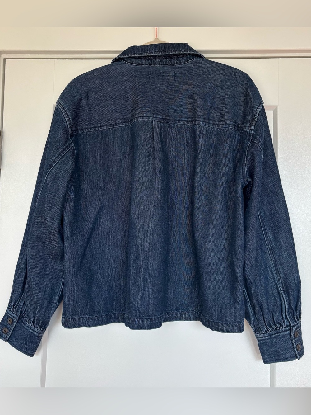 Madewell Denim Puff-Sleeve Button-Up Shirt - Picture 5 of 7